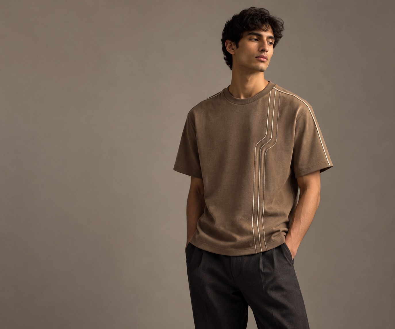 Concept image showing a T-shirt designed around a lean frame